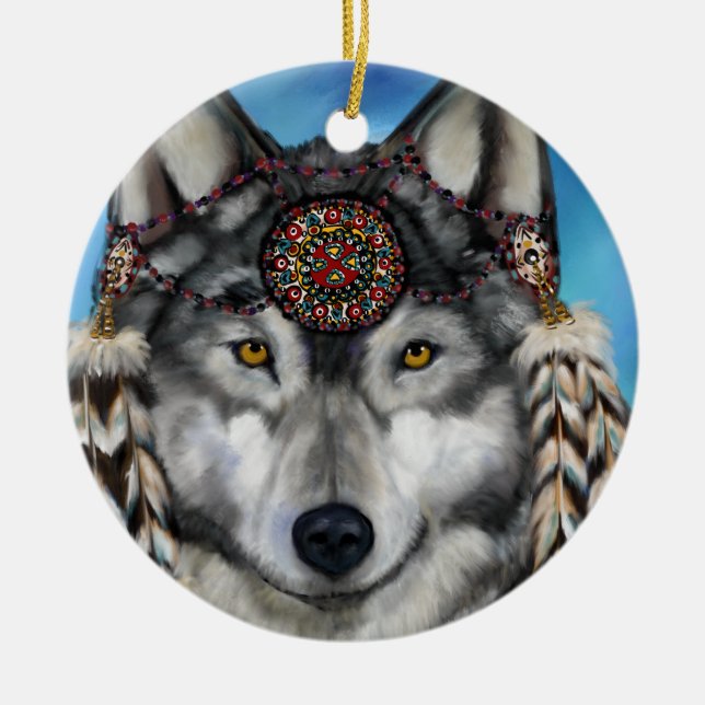 ADORNO DE CERÁMICA GRAY WOLF (Frente)