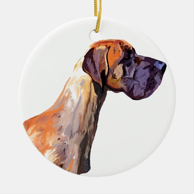 Adorno De Cerámica Great dane (Frente)
