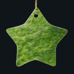Adorno De Cerámica Green Sea Moss Nature Grass Beach Nautical<br><div class="desc">Diseñado con una fotografía fresca de musgo marino.</div>