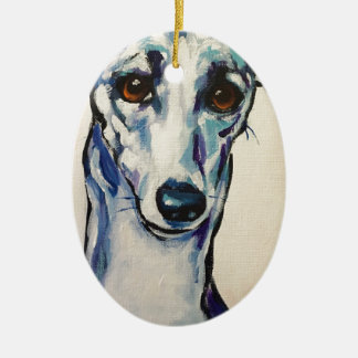 Adorno De Cerámica Greyhound italiano