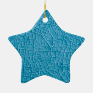Adorno De Cerámica Grietas de piedra azul