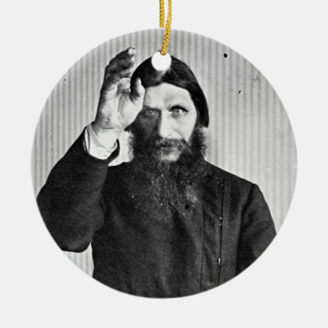 Adorno De Cerámica Grigori místico ruso Yefimovich Rasputin (Frente)