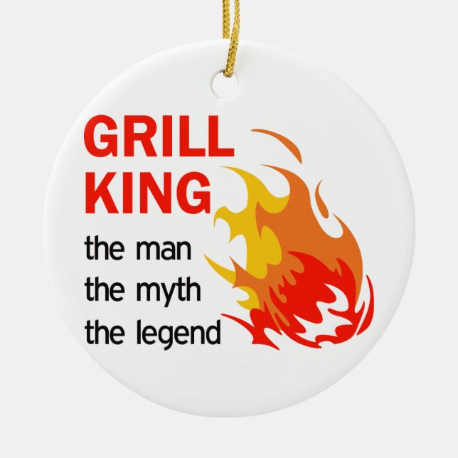 Adorno De Cerámica Grill King Legend (Frente)