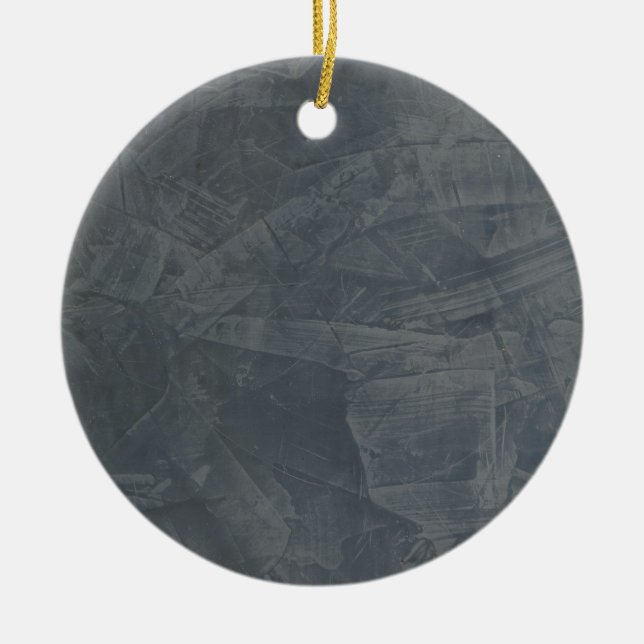 Adorno De Cerámica Gris sólido (Frente)