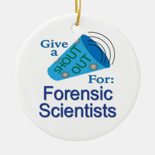 Adorno De Cerámica Gritos a los científicos forenses
