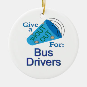 Adorno De Cerámica Gritos a los conductores de bus