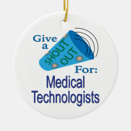 Adorno De Cerámica Gritos a los técnicos médicos