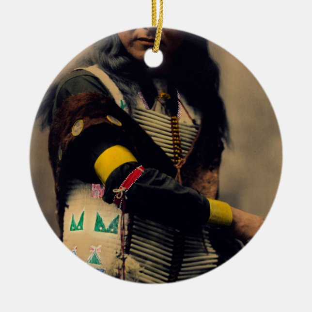 Adorno De Cerámica Gritos En Oglala Sioux 1899 (Frente)