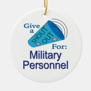 Adorno De Cerámica Gritos para el personal militar