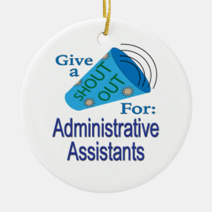 Adorno De Cerámica Gritos para los asistentes administrativos