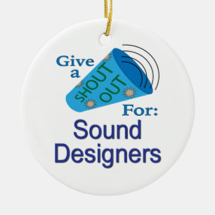 Adorno De Cerámica Gritos para los diseñadores de sonido