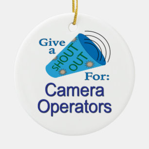 Adorno De Cerámica Gritos para operadores de cámara