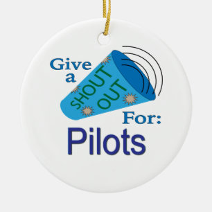 Adorno De Cerámica Gritos para pilotos