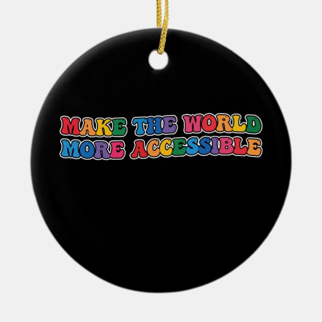 Adorno De Cerámica Groovy Hace El Mundo Más Accesible Retro (Frente)