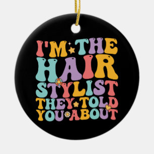 Adorno De Cerámica Groovy, soy el peinado que te contaron