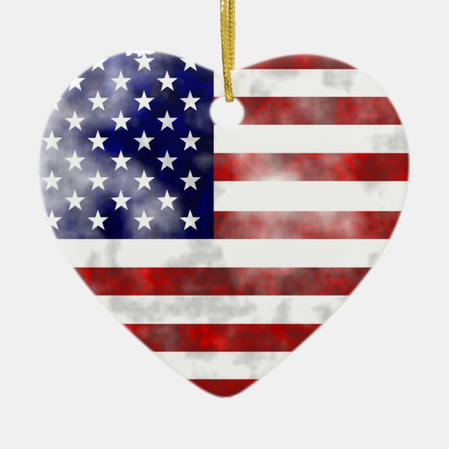 Adorno De Cerámica Grunge los E.E.U.U. (Frente)