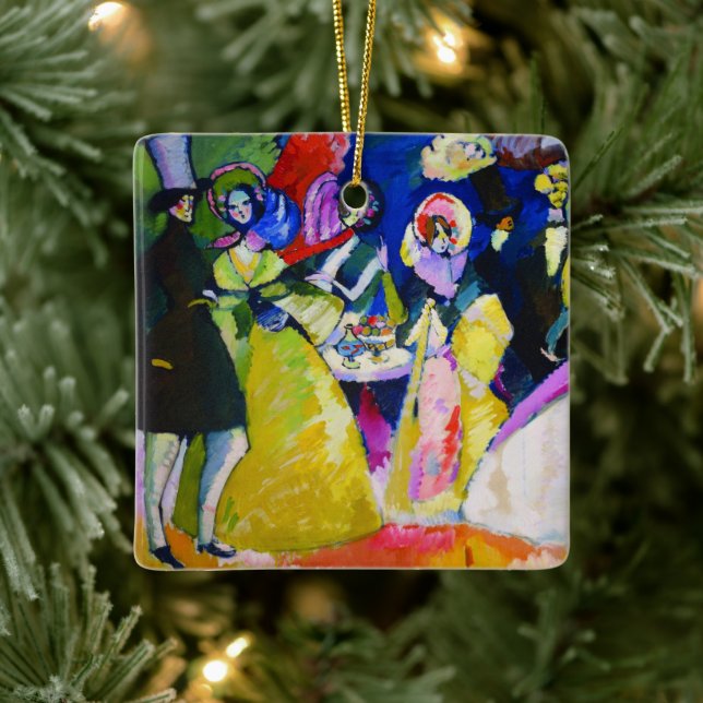 Adorno De Cerámica Grupo de Crinolines por Wassily Kandinsky (Árbol)