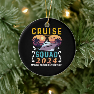 Adorno De Cerámica Grupo de vacaciones familiares coincidentes Cruise