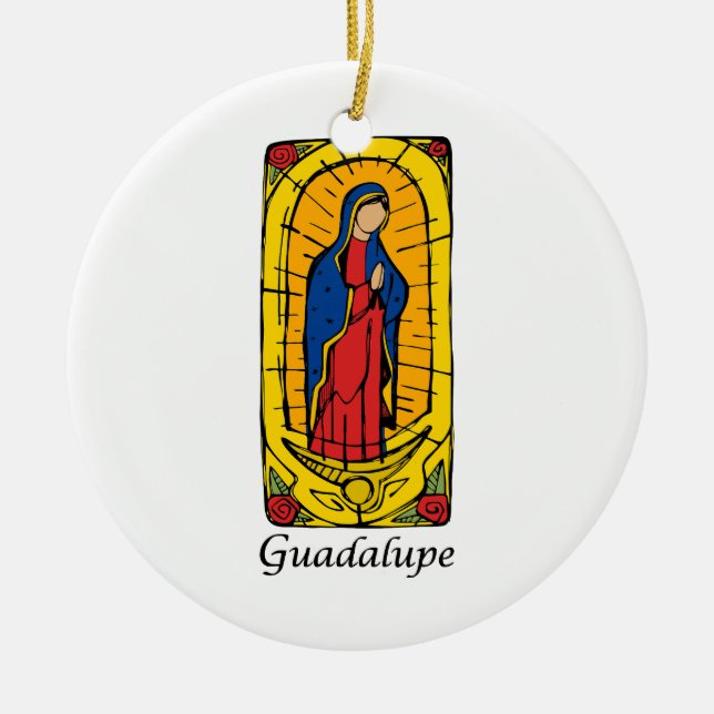Adorno De Cerámica Guadalupe (Frente)