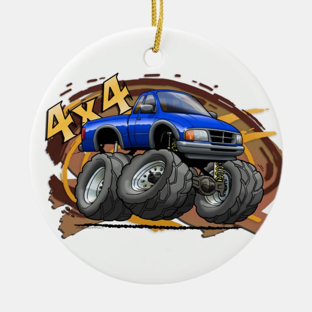 Adorno De Cerámica Guardabosques azul (Frente)