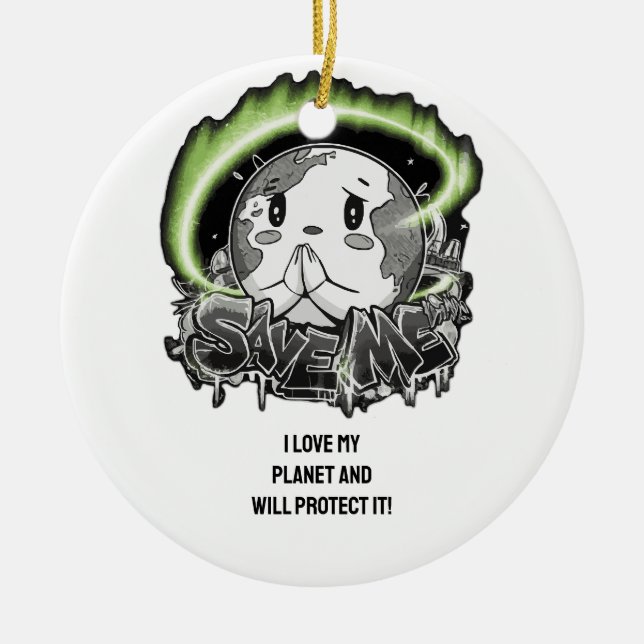 Adorno De Cerámica ¡Guárdame Tu Mensaje, Inspira Cambio!" (Frente)