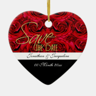 Adorno De Cerámica guardar la invitación de nombre de fecha