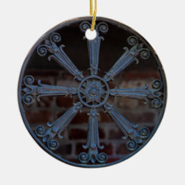 Adorno De Cerámica Guardia de la ventana de hierro forjado del sur an