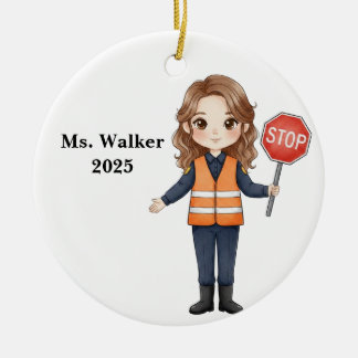 Adorno De Cerámica Guardián de cruce escolar personalizado