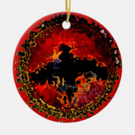 Adorno De Cerámica Guay Black Bat Modern