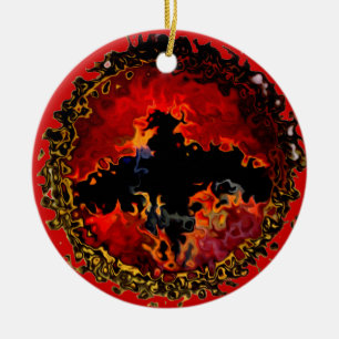Adorno De Cerámica Guay Black Bat Modern