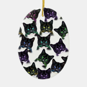 Adorno De Cerámica Guay Cats