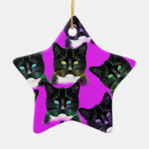 Adorno De Cerámica Guay Cats