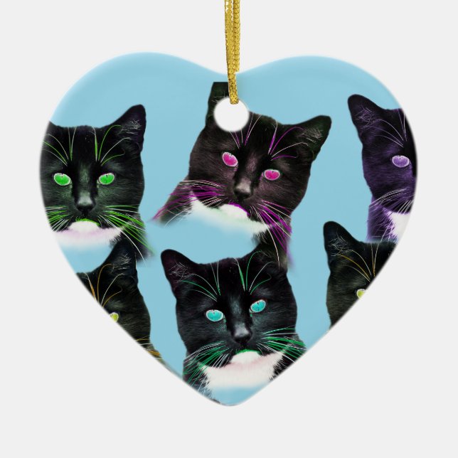 Adorno De Cerámica Guay Cats (Frente)