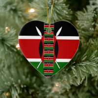 Guay Kenyan Lovely Flags Colores Black Red Green