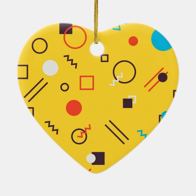 Adorno De Cerámica Guay, Memphis únicos, modernos, geométricos urbano (Atrás)