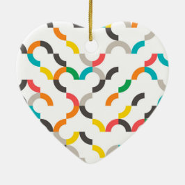 Adorno De Cerámica Guay, moderno, colorido y moderno geométrico circu