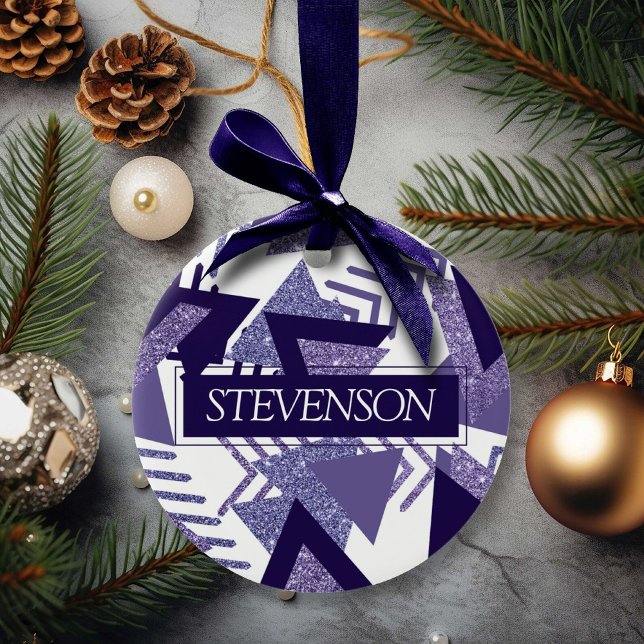 Adorno De Cerámica Guay Purple Passion | Monograma de formas abstract (Subido por el creador)