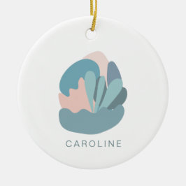 Adorno De Cerámica Guay resume el modernismo en azul personalizado 