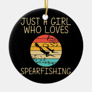 Adorno De Cerámica Guay Spearfishor Para Chicas Niños Buceo En El Océ