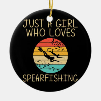 Adorno De Cerámica Guay Spearfishor Para Chicas Niños Buceo En El Océ