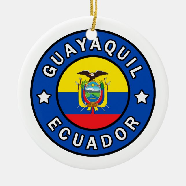 Adorno De Cerámica Guayaquil Ecuador (Frente)