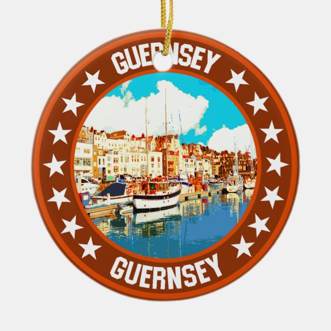 Adorno De Cerámica Guernsey (Frente)