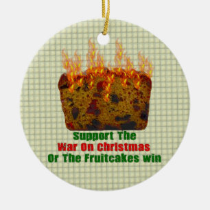 Adorno De Cerámica Guerra en Fruitcakes