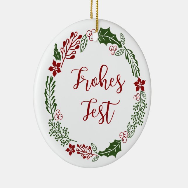 Adorno De Cerámica Guerras feriadas felices alemanas, Festival de Esc (Derecha)