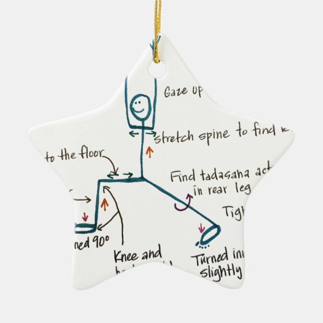 Adorno De Cerámica Guerrero del yoga 1 (Frente)