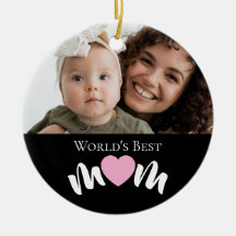 Guión de foto del corazón de la mejor mamá del mun