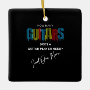 Adorno De Cerámica Guitarista Cuántos Guitars tiene cumpleaños