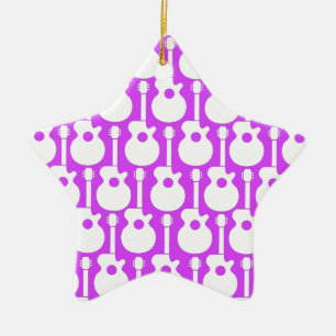 Adorno De Cerámica Guitarra