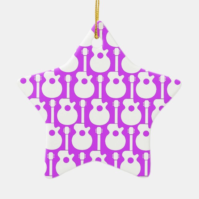 Adorno De Cerámica Guitarra (Frente)