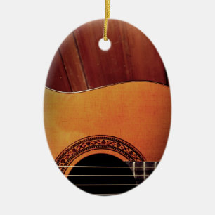 Adorno De Cerámica Guitarra Acústica